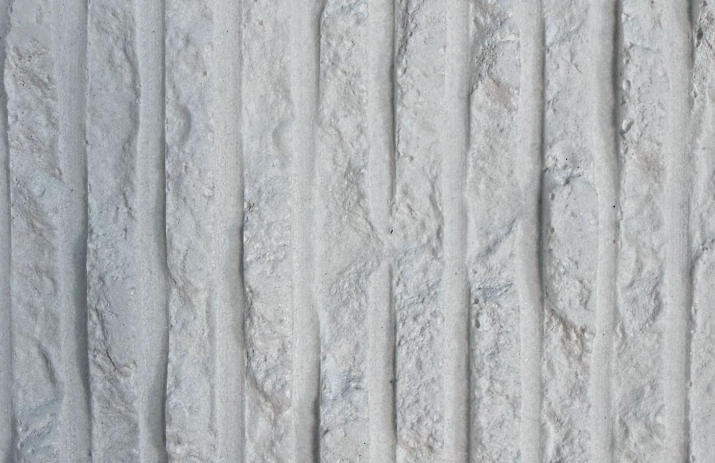 Flowing Stone White — Linear & Relief collection, MCM flexible surface
